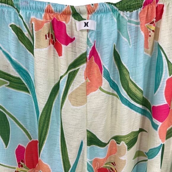 Hurley Flora Tropicana Floral Side Split Pants NWT XS - Picture 6 of 8